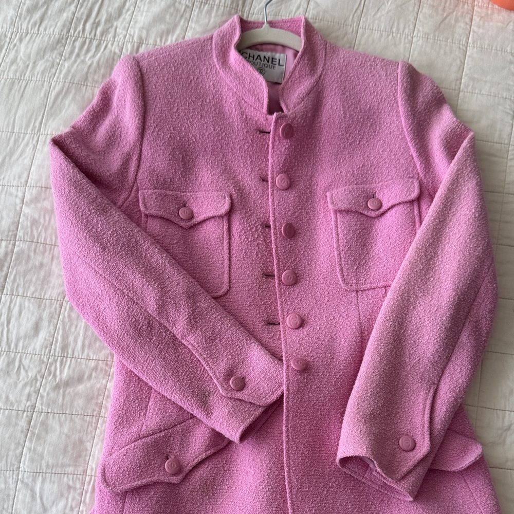Chanel Elegant Pink Women's Blazer